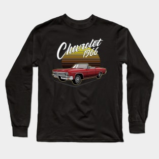 Chevrolet Impala 1966 Classic Car T-Shirt Long Sleeve T-Shirt